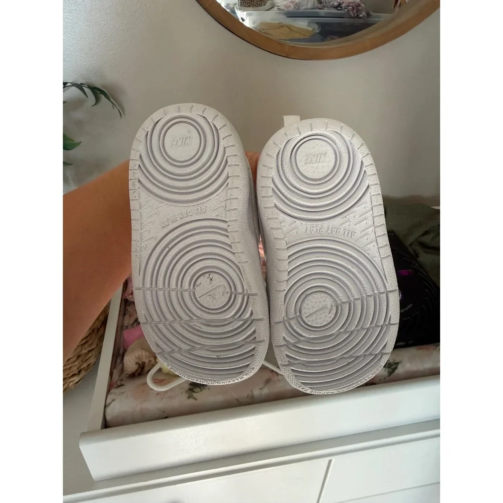 Nike Court Borough Low 2 White Toddler Shoes BQ5453-100 Size 5C